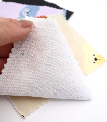 【25SS-401】わんたんズプリントミニ裏毛　/0.5ｙあたり=～1105円