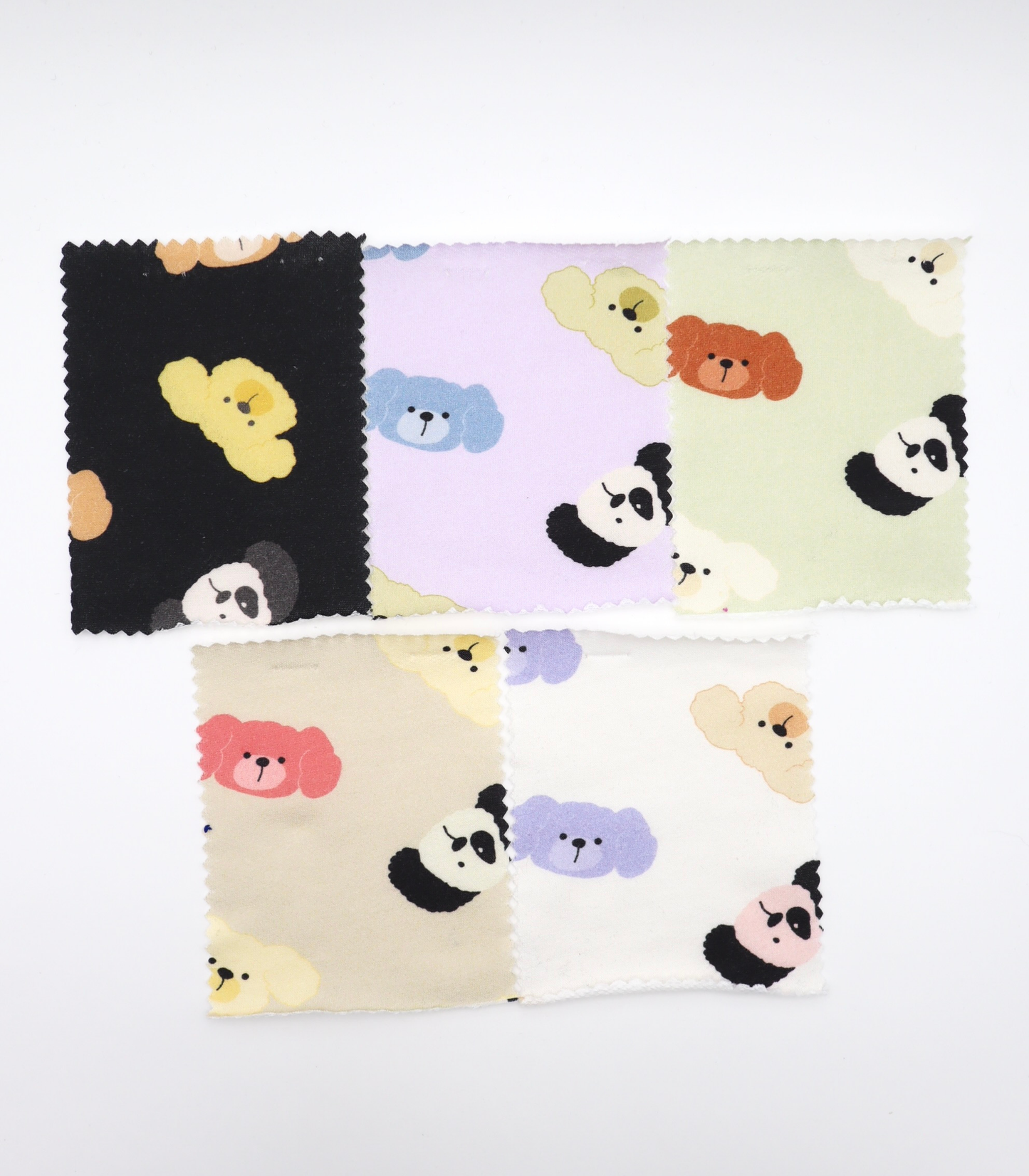 【25SS-401】わんたんズプリントミニ裏毛　/0.5ｙあたり=～1105円