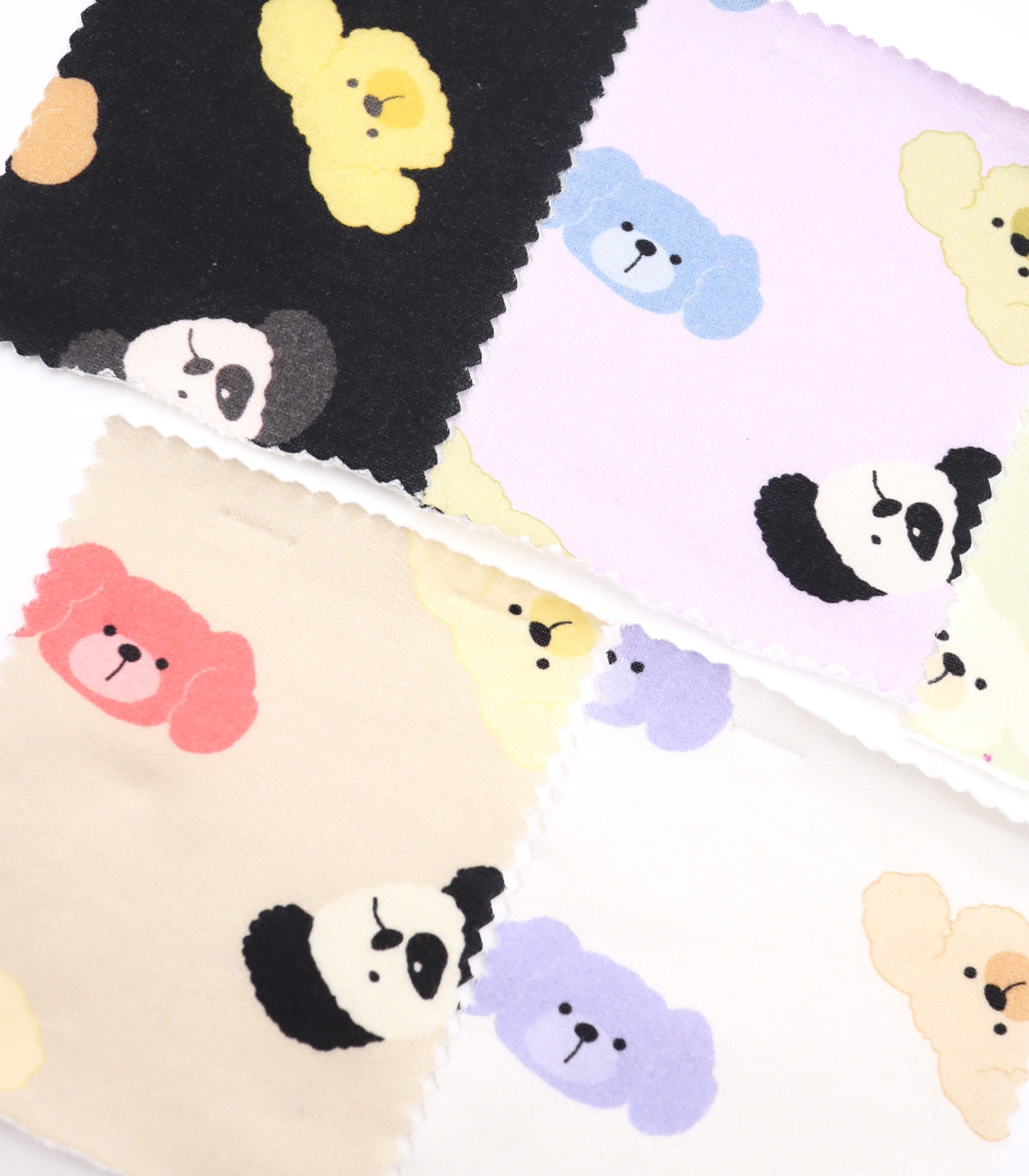 【25SS-401】わんたんズプリントミニ裏毛　/0.5ｙあたり=～1105円