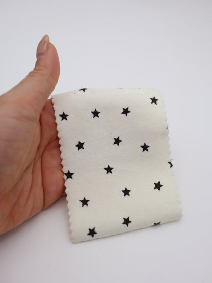 星ドット・ストレッチコットンフライス｜147cm広幅・綿95% PU5%｜高復元・高通気・多色展開｜レギンス・ドッグウェア・ベビー向け｜26SS-152【生地仕入れ代行卸】