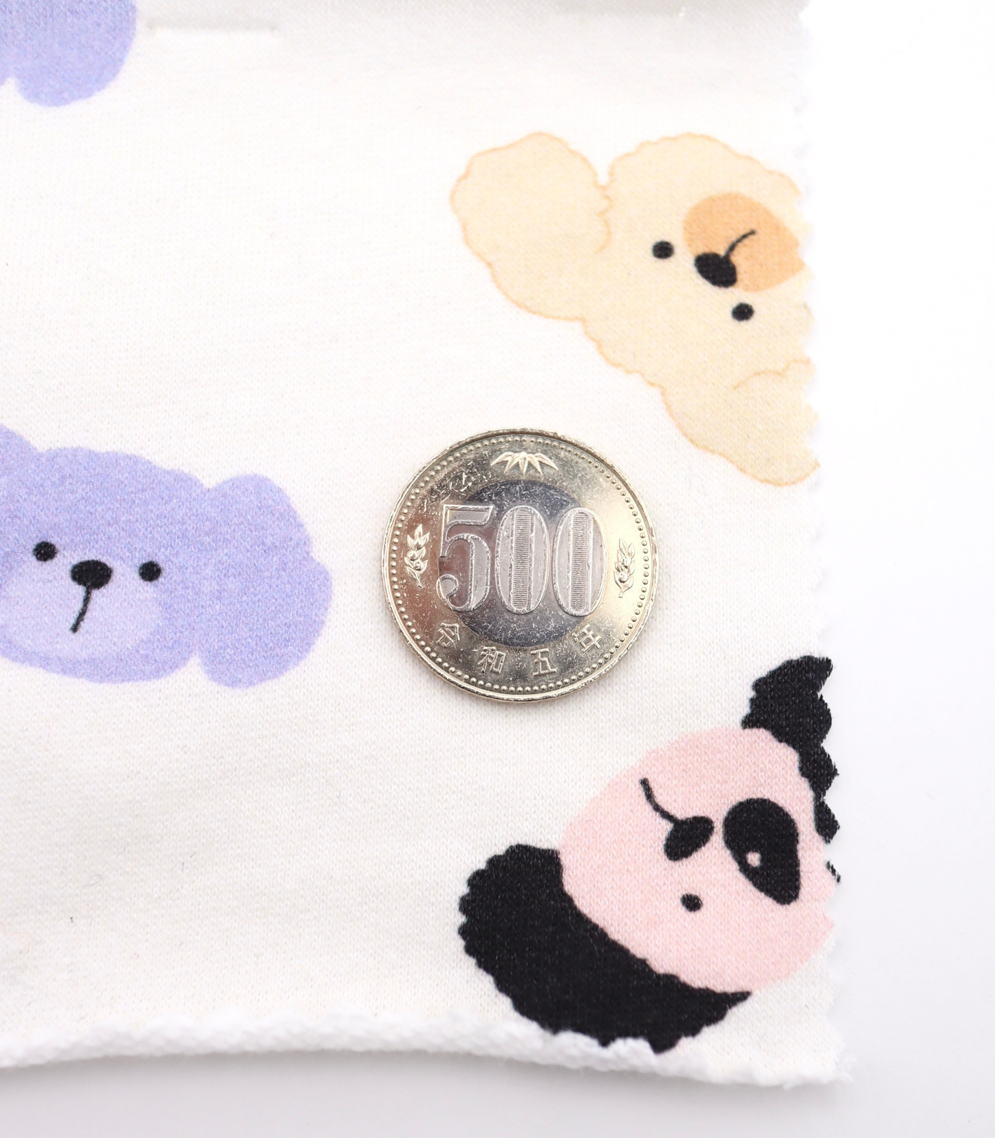 【25SS-401】わんたんズプリントミニ裏毛　/0.5ｙあたり=～1105円