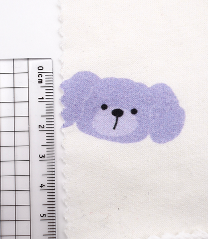 【25SS-401】わんたんズプリントミニ裏毛　/0.5ｙあたり=～1105円