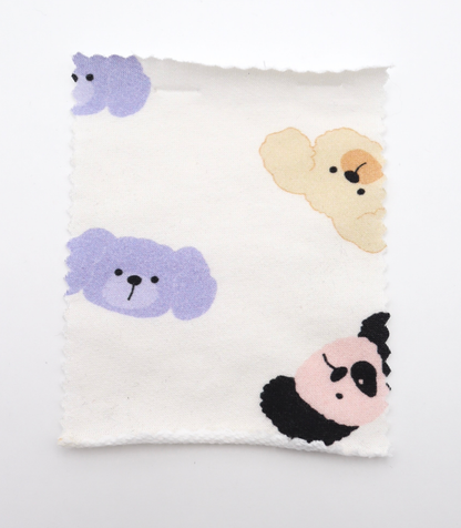 【25SS-401】わんたんズプリントミニ裏毛　/0.5ｙあたり=～1105円