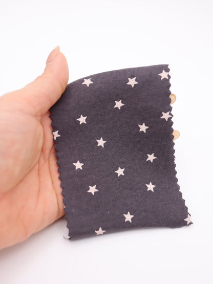 星ドット・ストレッチコットンフライス｜147cm広幅・綿95% PU5%｜高復元・高通気・多色展開｜レギンス・ドッグウェア・ベビー向け｜26SS-152【生地仕入れ代行卸】