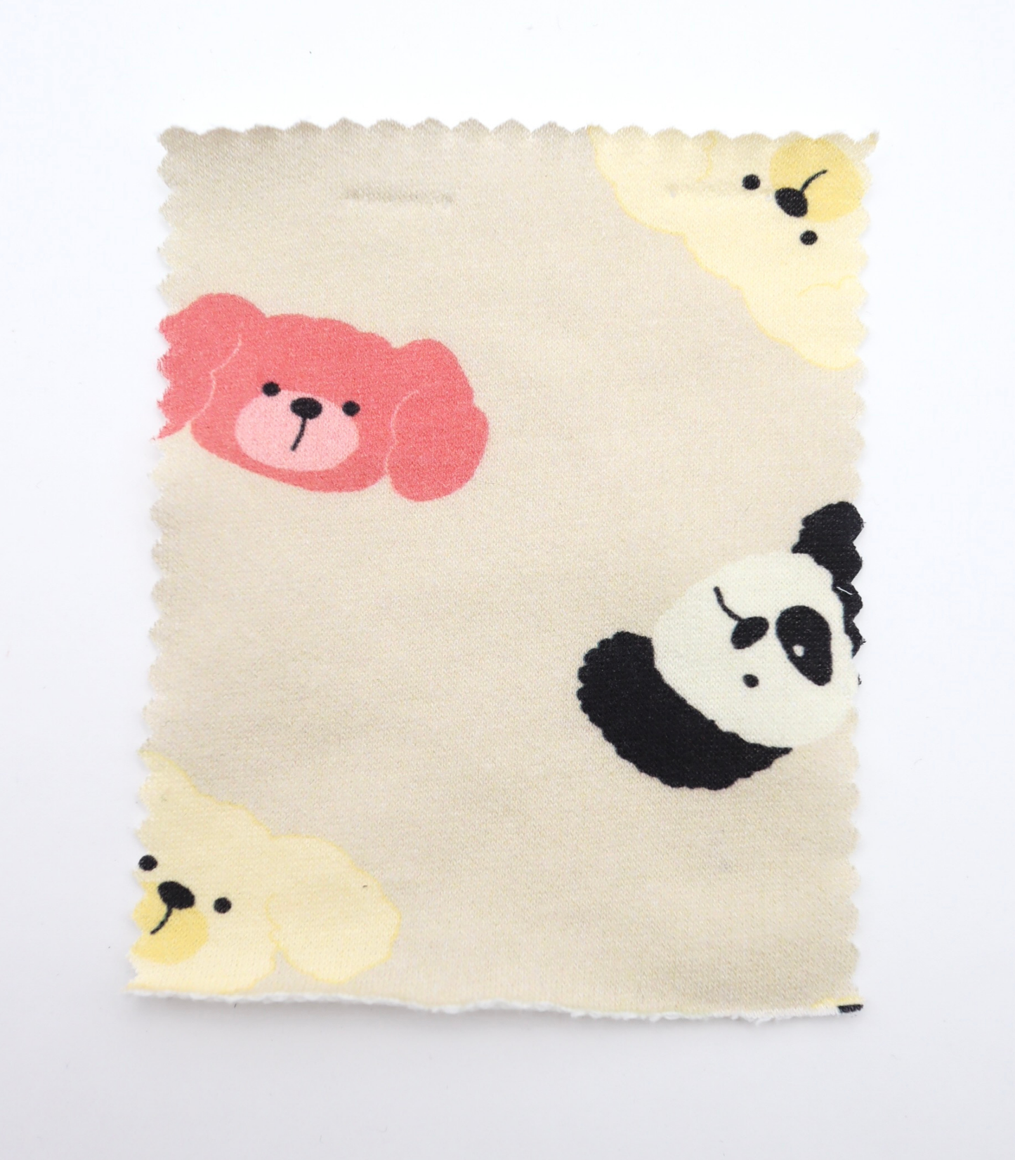 【25SS-401】わんたんズプリントミニ裏毛　/0.5ｙあたり=～1105円