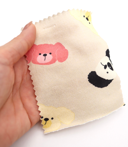 【25SS-401】わんたんズプリントミニ裏毛　/0.5ｙあたり=～1105円