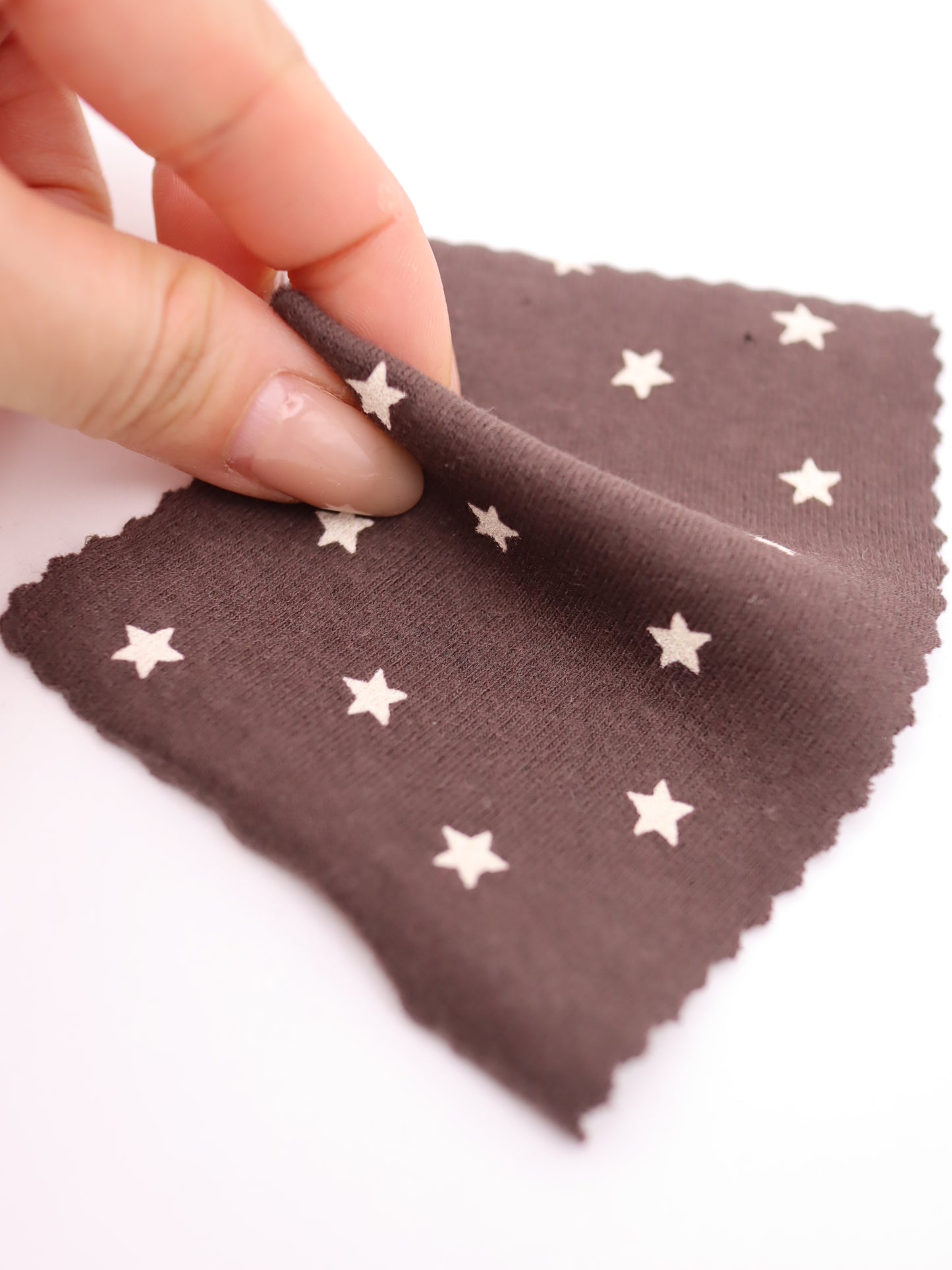 星ドット・ストレッチコットンフライス｜147cm広幅・綿95% PU5%｜高復元・高通気・多色展開｜レギンス・ドッグウェア・ベビー向け｜26SS-152【生地仕入れ代行卸】