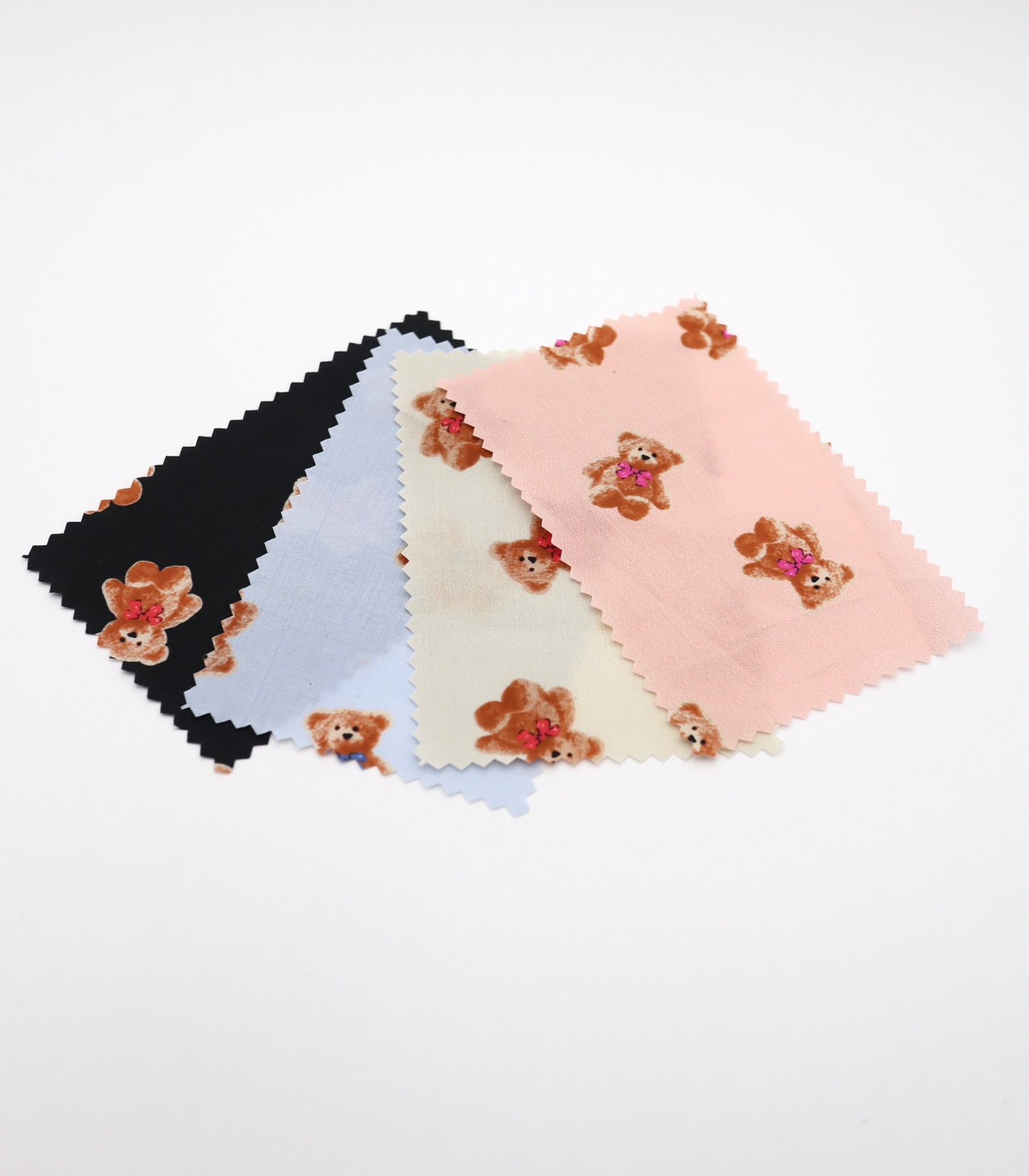 【25SS-428】リボン付きくまさんプリント綿ローン　/0.5ｙあたり=～770円