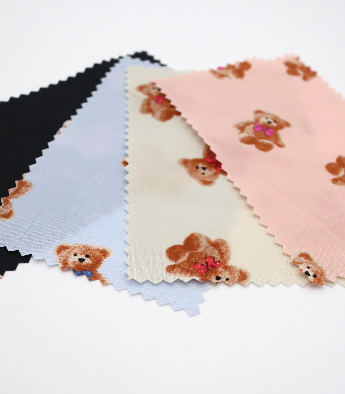 【25SS-428】リボン付きくまさんプリント綿ローン　/0.5ｙあたり=～770円