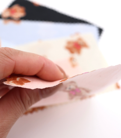 【25SS-428】リボン付きくまさんプリント綿ローン　/0.5ｙあたり=～770円