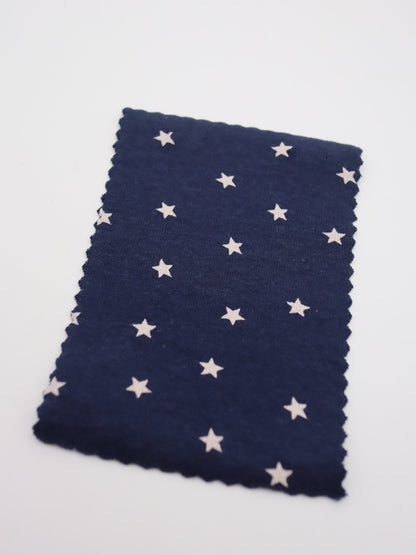 星ドット・ストレッチコットンフライス｜147cm広幅・綿95% PU5%｜高復元・高通気・多色展開｜レギンス・ドッグウェア・ベビー向け｜26SS-152【生地仕入れ代行卸】