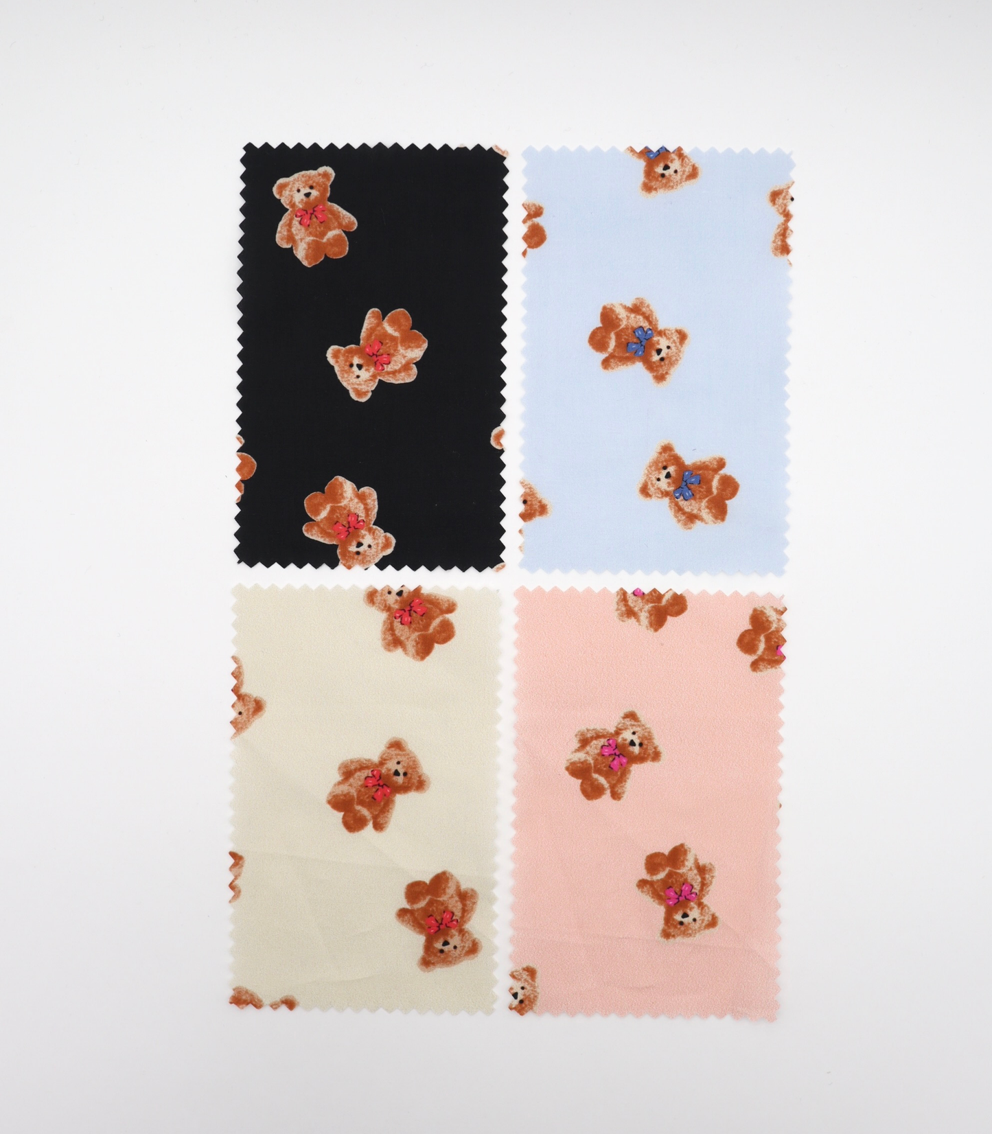 【25SS-428】リボン付きくまさんプリント綿ローン　/0.5ｙあたり=～770円