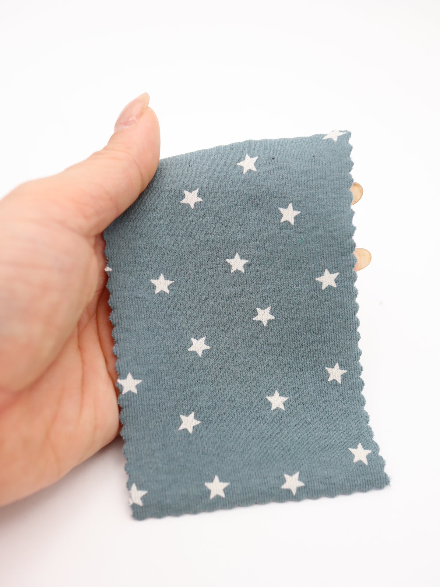 星ドット・ストレッチコットンフライス｜147cm広幅・綿95% PU5%｜高復元・高通気・多色展開｜レギンス・ドッグウェア・ベビー向け｜26SS-152【生地仕入れ代行卸】