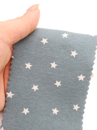 星ドット・ストレッチコットンフライス｜147cm広幅・綿95% PU5%｜高復元・高通気・多色展開｜レギンス・ドッグウェア・ベビー向け｜26SS-152【生地仕入れ代行卸】