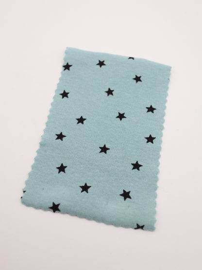 星ドット・ストレッチコットンフライス｜147cm広幅・綿95% PU5%｜高復元・高通気・多色展開｜レギンス・ドッグウェア・ベビー向け｜26SS-152【生地仕入れ代行卸】
