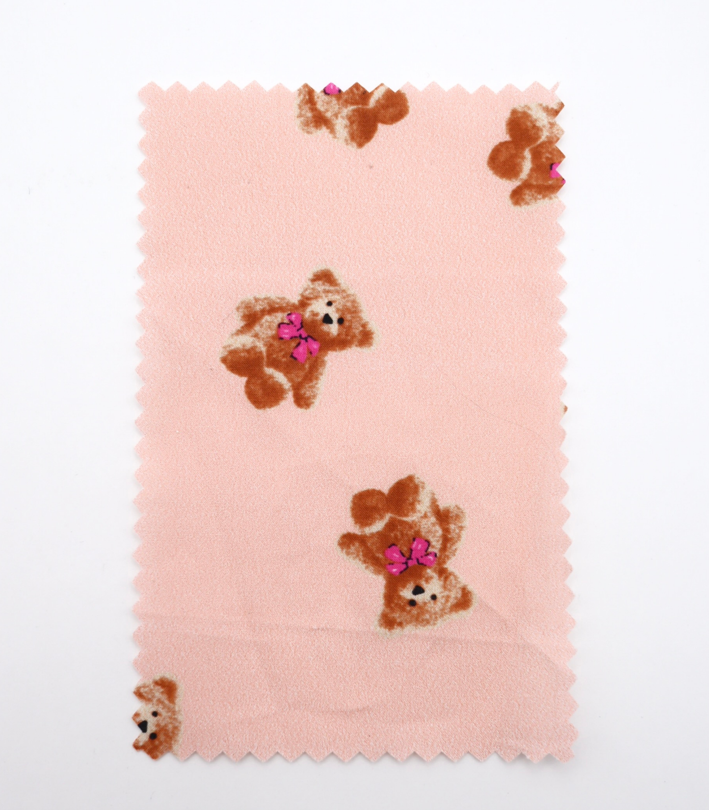 【25SS-428】リボン付きくまさんプリント綿ローン　/0.5ｙあたり=～770円