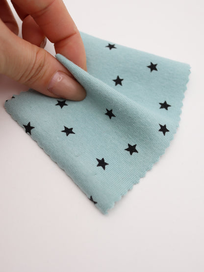 星ドット・ストレッチコットンフライス｜147cm広幅・綿95% PU5%｜高復元・高通気・多色展開｜レギンス・ドッグウェア・ベビー向け｜26SS-152【生地仕入れ代行卸】