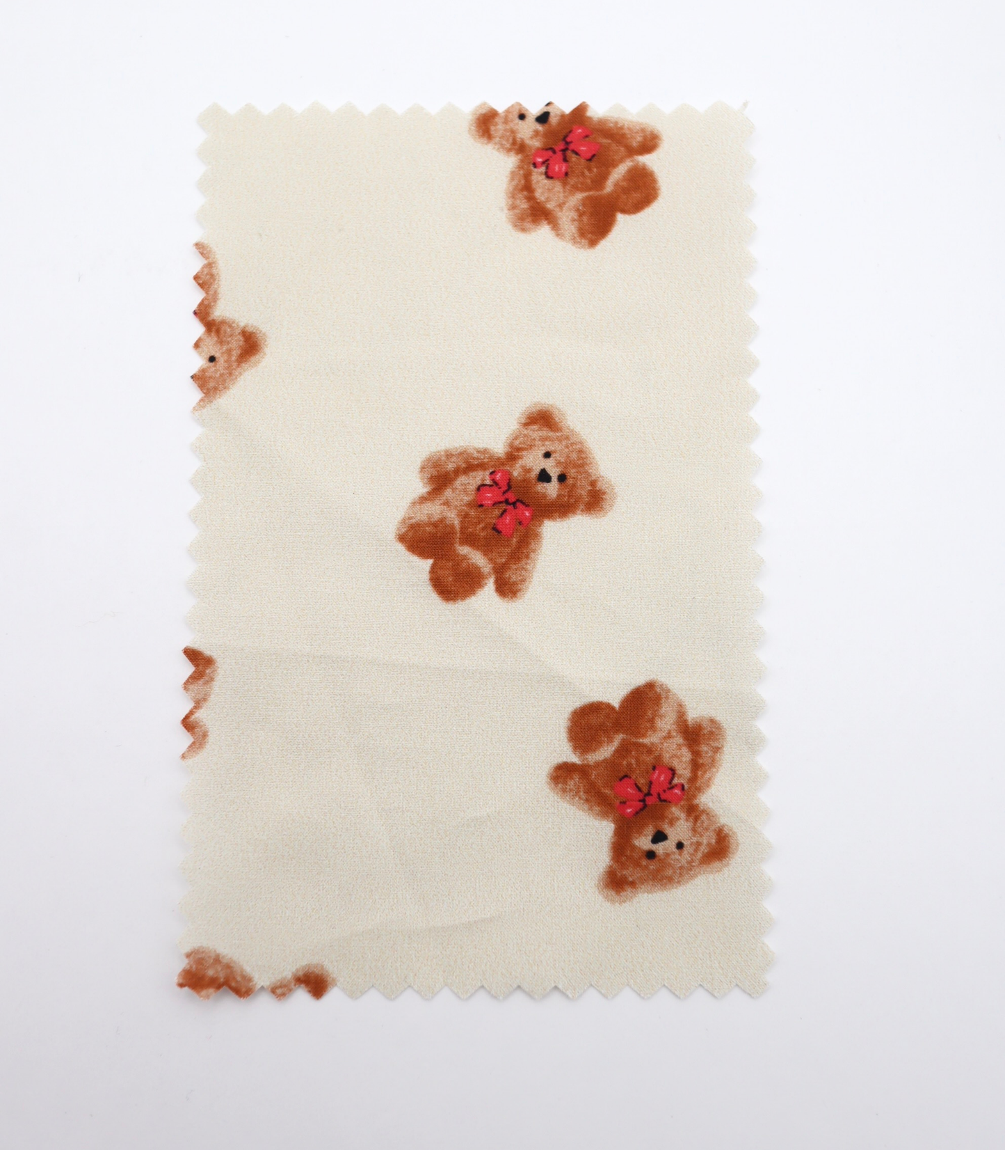 【25SS-428】リボン付きくまさんプリント綿ローン　/0.5ｙあたり=～770円