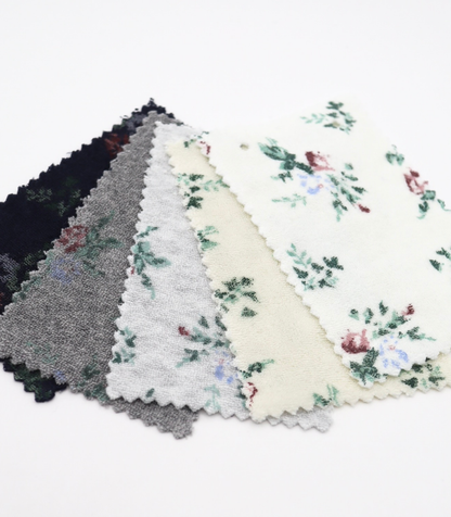 【25SS-418】花柄プリントパイル　/0.5ｙあたり=～1140円