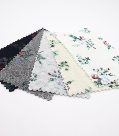 【25SS-418】花柄プリントパイル　/0.5ｙあたり=～1140円