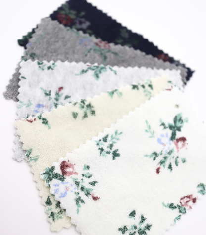 【25SS-418】花柄プリントパイル　/0.5ｙあたり=～1140円