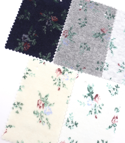 【25SS-418】花柄プリントパイル　/0.5ｙあたり=～1140円