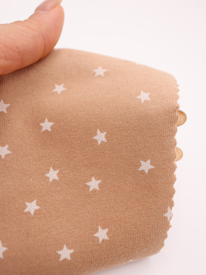 星ドット・ストレッチコットンフライス｜147cm広幅・綿95% PU5%｜高復元・高通気・多色展開｜レギンス・ドッグウェア・ベビー向け｜26SS-152【生地仕入れ代行卸】
