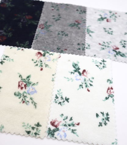 【25SS-418】花柄プリントパイル　/0.5ｙあたり=～1140円