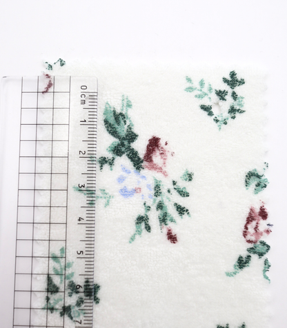 【25SS-418】花柄プリントパイル　/0.5ｙあたり=～1140円