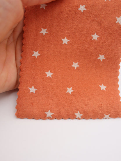 星ドット・ストレッチコットンフライス｜147cm広幅・綿95% PU5%｜高復元・高通気・多色展開｜レギンス・ドッグウェア・ベビー向け｜26SS-152【生地仕入れ代行卸】