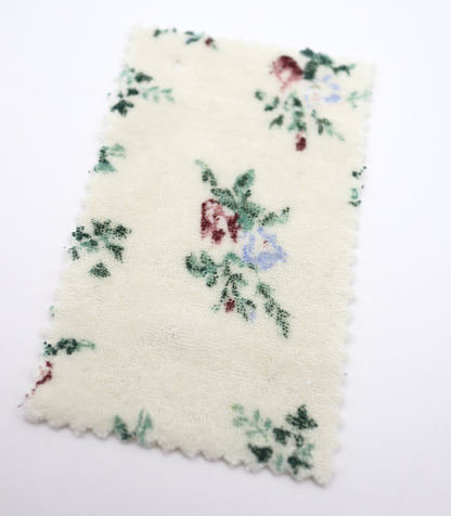 【25SS-418】花柄プリントパイル　/0.5ｙあたり=～1140円