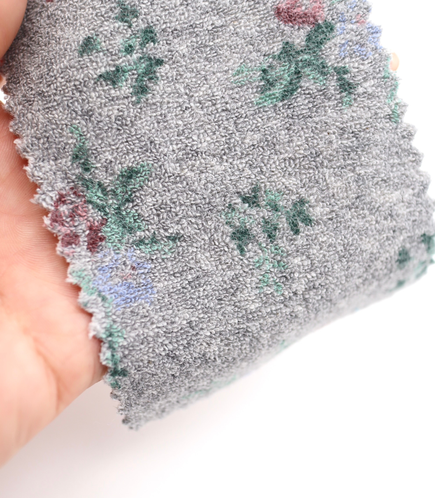 【25SS-418】花柄プリントパイル　/0.5ｙあたり=～1140円