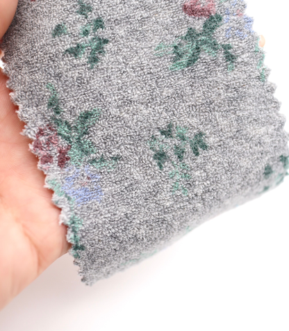 【25SS-418】花柄プリントパイル　/0.5ｙあたり=～1140円