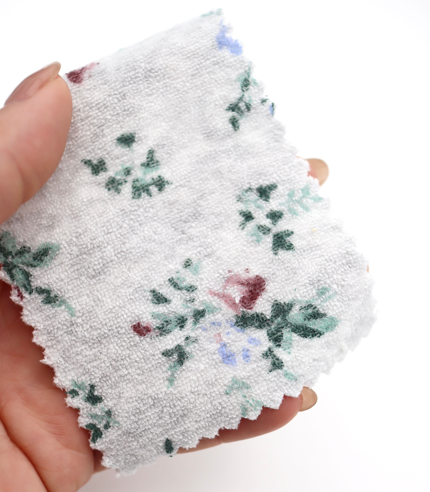 【25SS-418】花柄プリントパイル　/0.5ｙあたり=～1140円