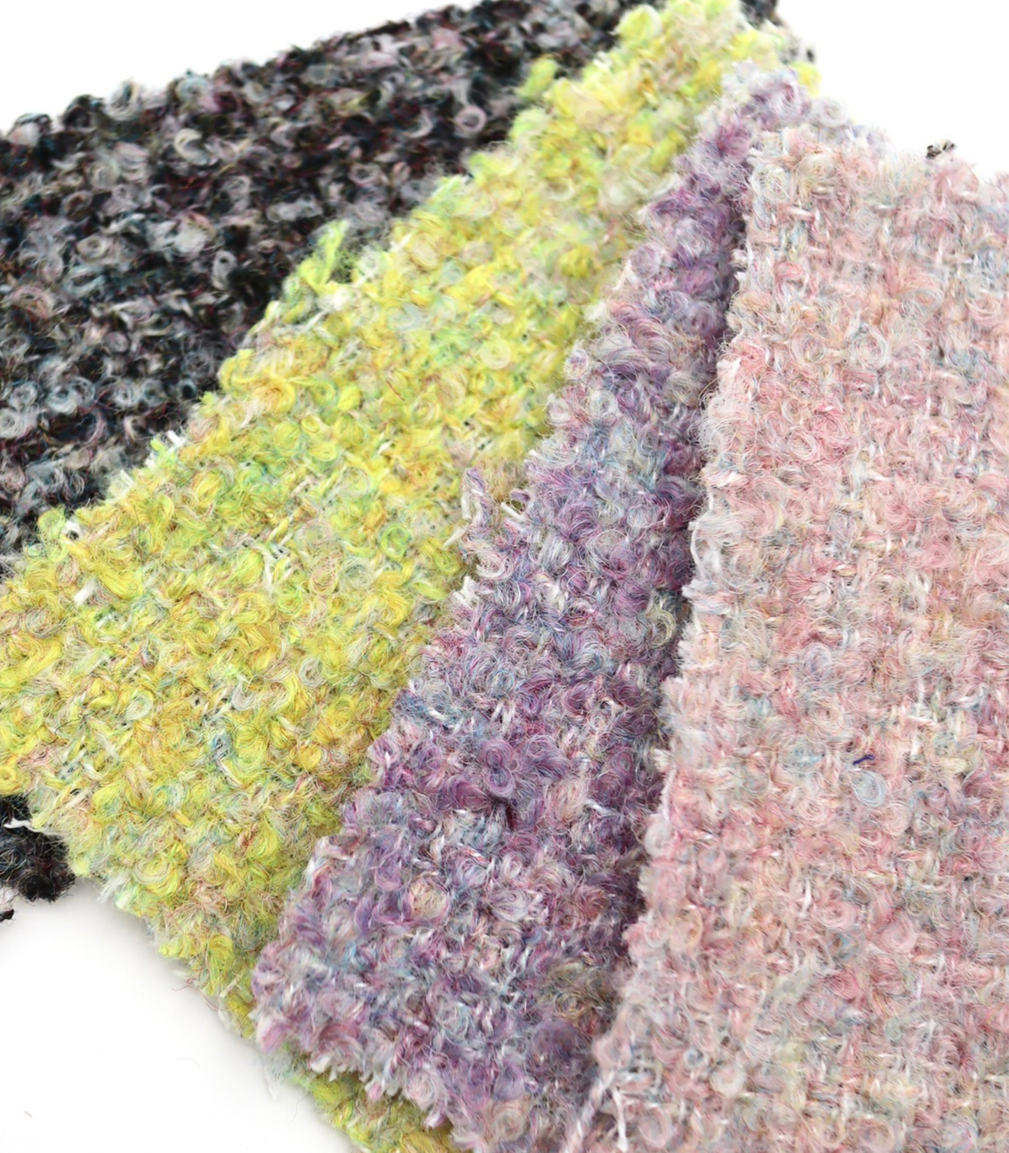 【25SS-153】起毛ループヤーンミックスツイード　/0.5ｙあたり = ～1200円