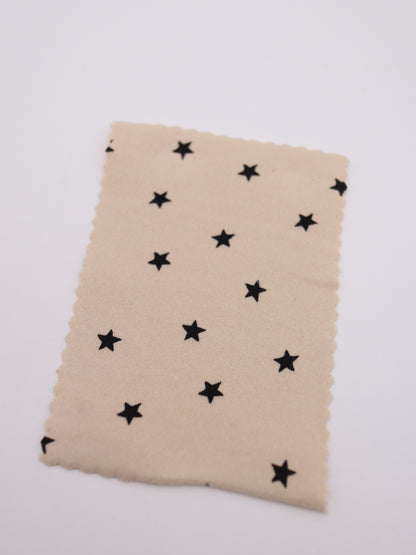 星ドット・ストレッチコットンフライス｜147cm広幅・綿95% PU5%｜高復元・高通気・多色展開｜レギンス・ドッグウェア・ベビー向け｜26SS-152【生地仕入れ代行卸】