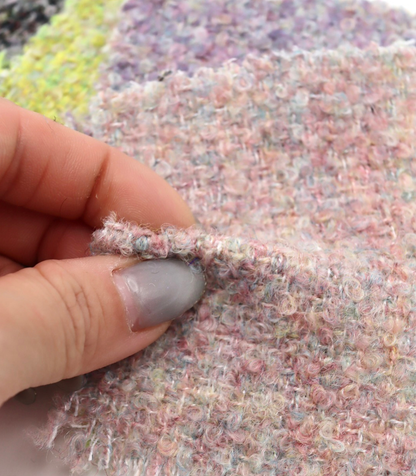 【25SS-153】起毛ループヤーンミックスツイード　/0.5ｙあたり = ～1200円