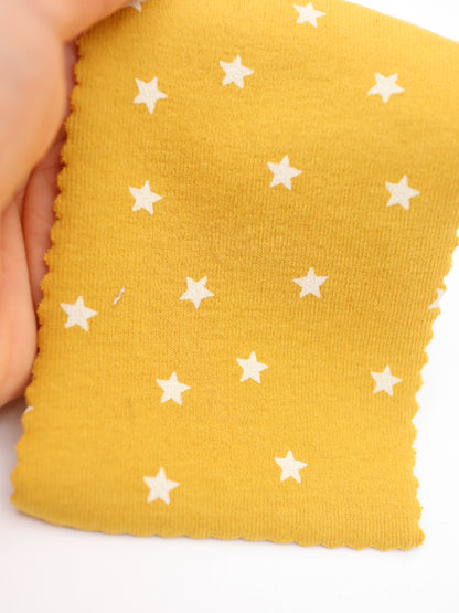 星ドット・ストレッチコットンフライス｜147cm広幅・綿95% PU5%｜高復元・高通気・多色展開｜レギンス・ドッグウェア・ベビー向け｜26SS-152【生地仕入れ代行卸】
