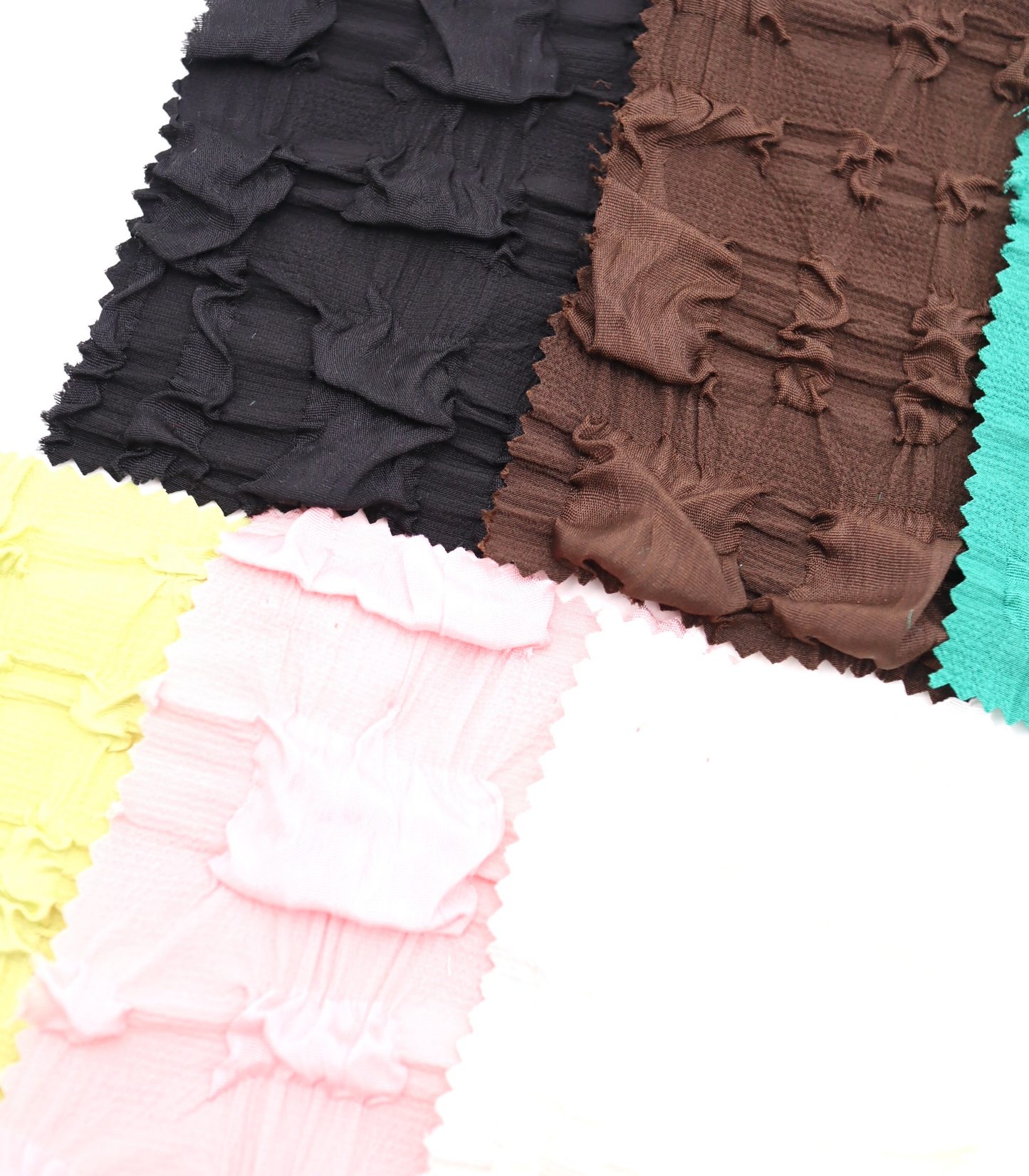 【25SS-406】ぽこぽこチェック柄立体ジャガードリップル　/0.5ｙあたり=～860円