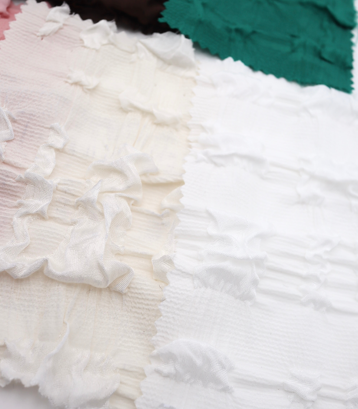 【25SS-406】ぽこぽこチェック柄立体ジャガードリップル　/0.5ｙあたり=～860円