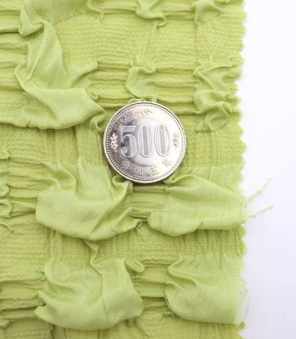 【25SS-406】ぽこぽこチェック柄立体ジャガードリップル　/0.5ｙあたり=～860円