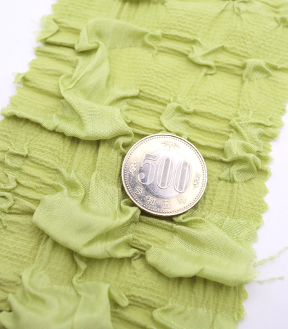 【25SS-406】ぽこぽこチェック柄立体ジャガードリップル　/0.5ｙあたり=～860円