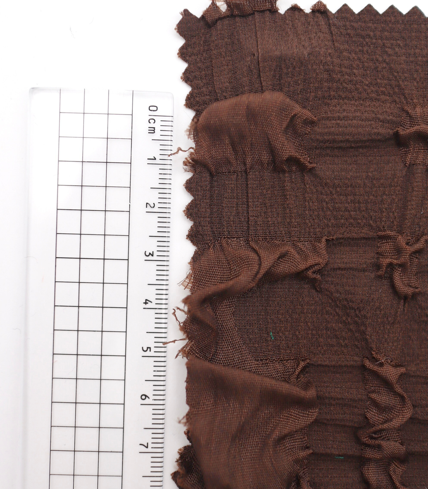 【25SS-406】ぽこぽこチェック柄立体ジャガードリップル　/0.5ｙあたり=～860円