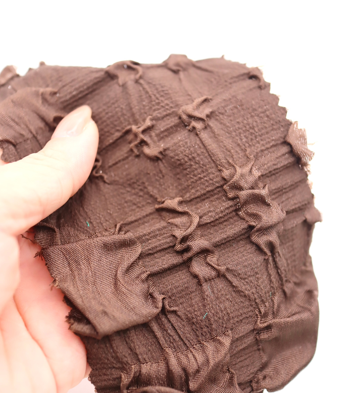 【25SS-406】ぽこぽこチェック柄立体ジャガードリップル　/0.5ｙあたり=～860円