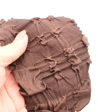 【25SS-406】ぽこぽこチェック柄立体ジャガードリップル　/0.5ｙあたり=～860円