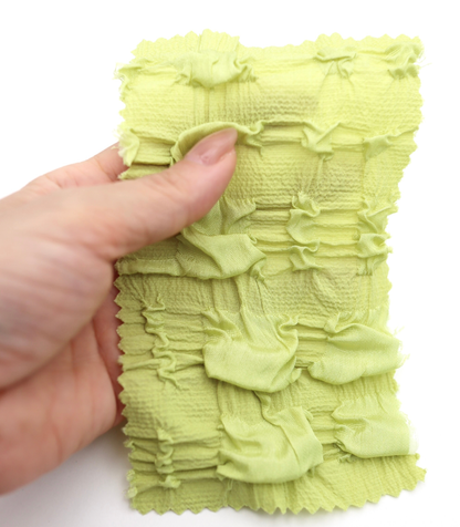 【25SS-406】ぽこぽこチェック柄立体ジャガードリップル　/0.5ｙあたり=～860円