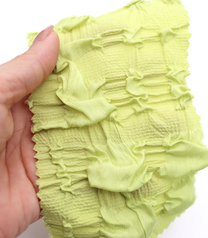 【25SS-406】ぽこぽこチェック柄立体ジャガードリップル　/0.5ｙあたり=～860円