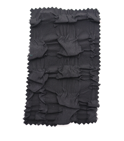 【25SS-406】ぽこぽこチェック柄立体ジャガードリップル　/0.5ｙあたり=～860円