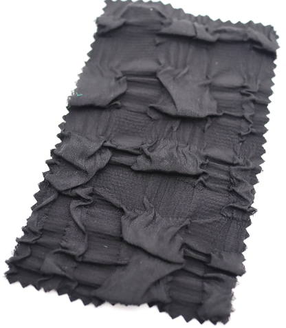 【25SS-406】ぽこぽこチェック柄立体ジャガードリップル　/0.5ｙあたり=～860円