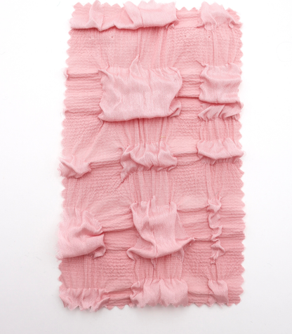 【25SS-406】ぽこぽこチェック柄立体ジャガードリップル　/0.5ｙあたり=～860円